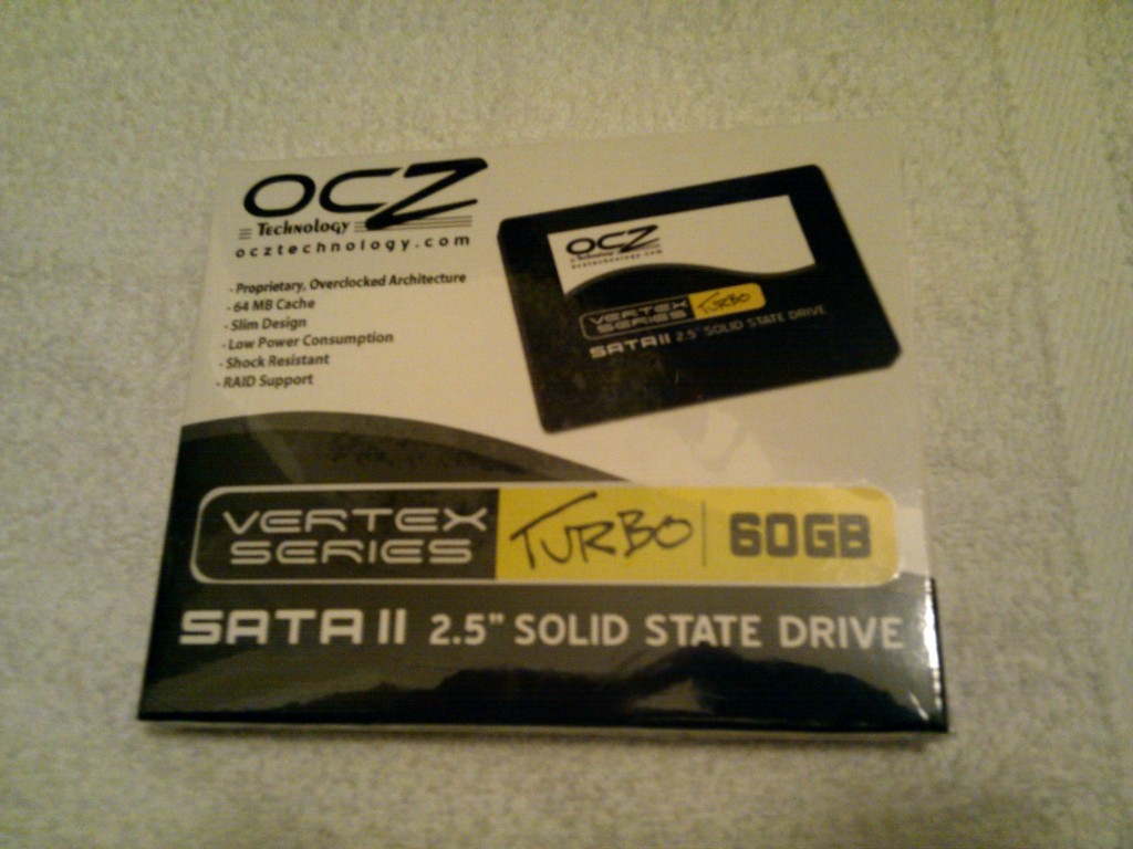 Unopened OCZ 60GB Solid State Drive Front